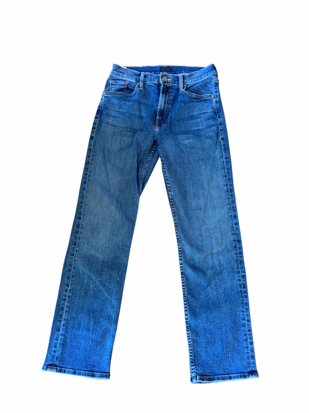 MOTHER The Mid Rise Rider Ankle Jeans, Medium Blue Wash, Straight Leg